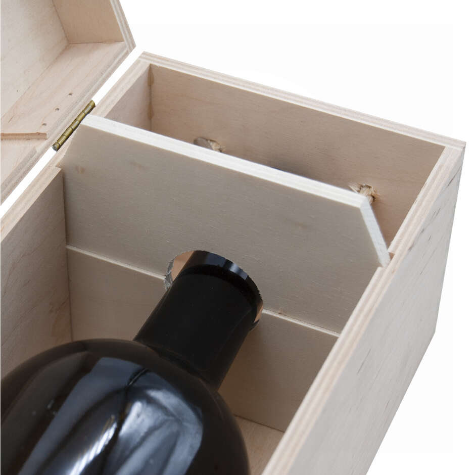 Boîte en bois pour bouteille Magnum 1,5 L (1 pièce)
